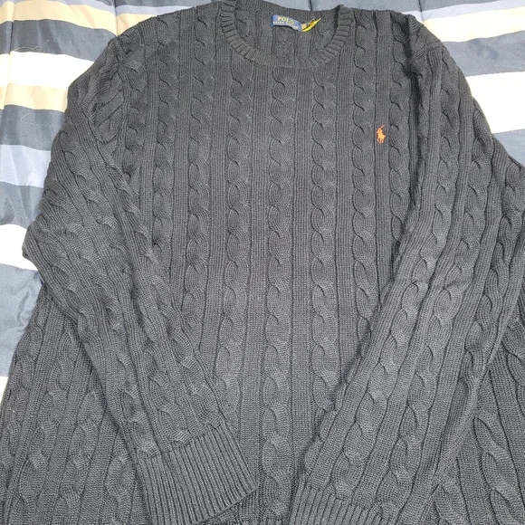 Polo Ralph Lauren Sweater- Men's Big & Tall Size 4XLT- Navy Blue